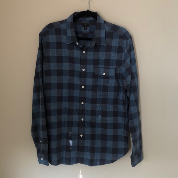 J. Crew Other - Men’s J. Crew Blue Check Longsleeve Buttondown